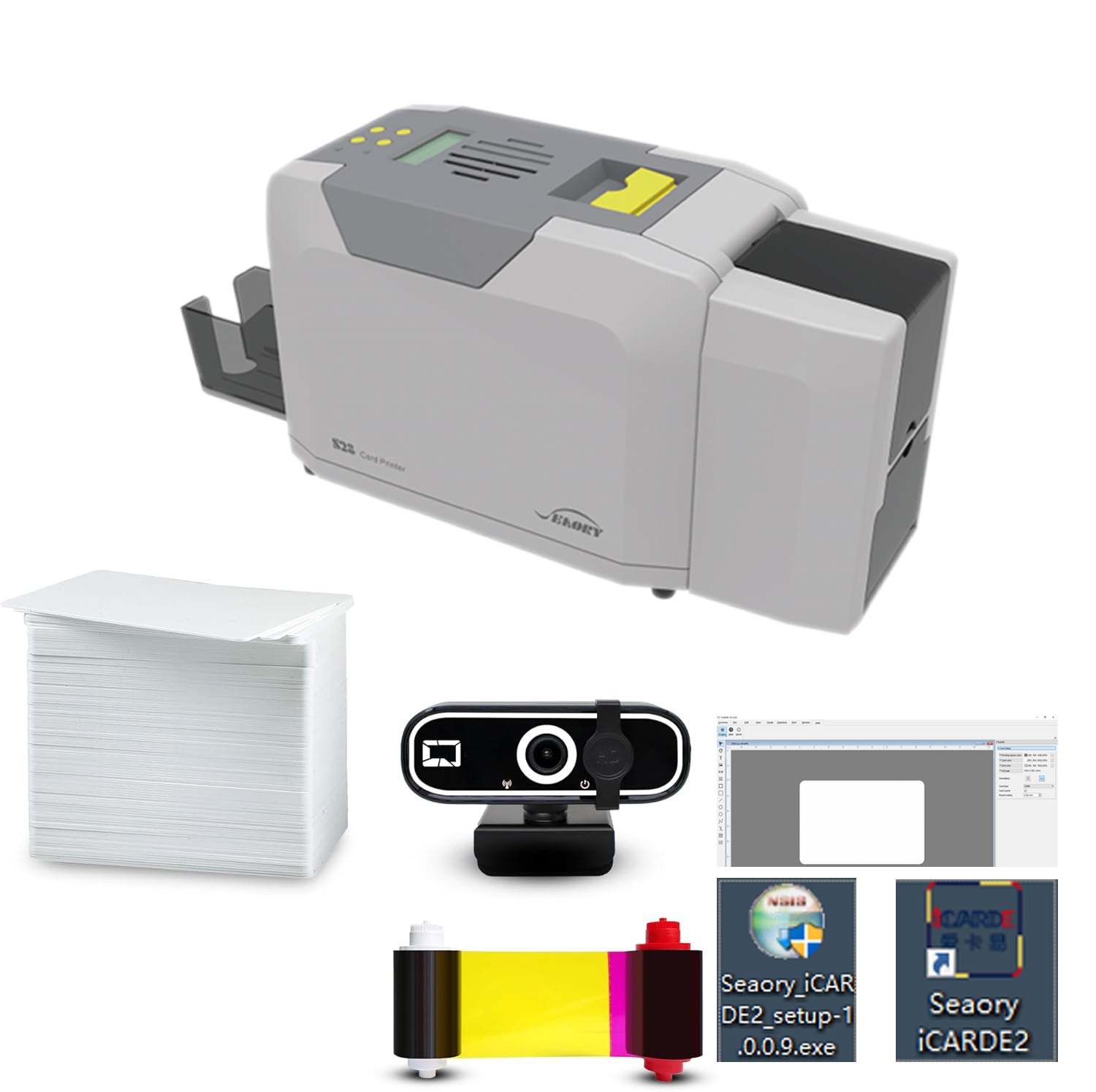Seaory S28 양면 ID 카드 프린터 기계 PVC - Commercial Ribbon Printing Machine 리뷰 및 가격