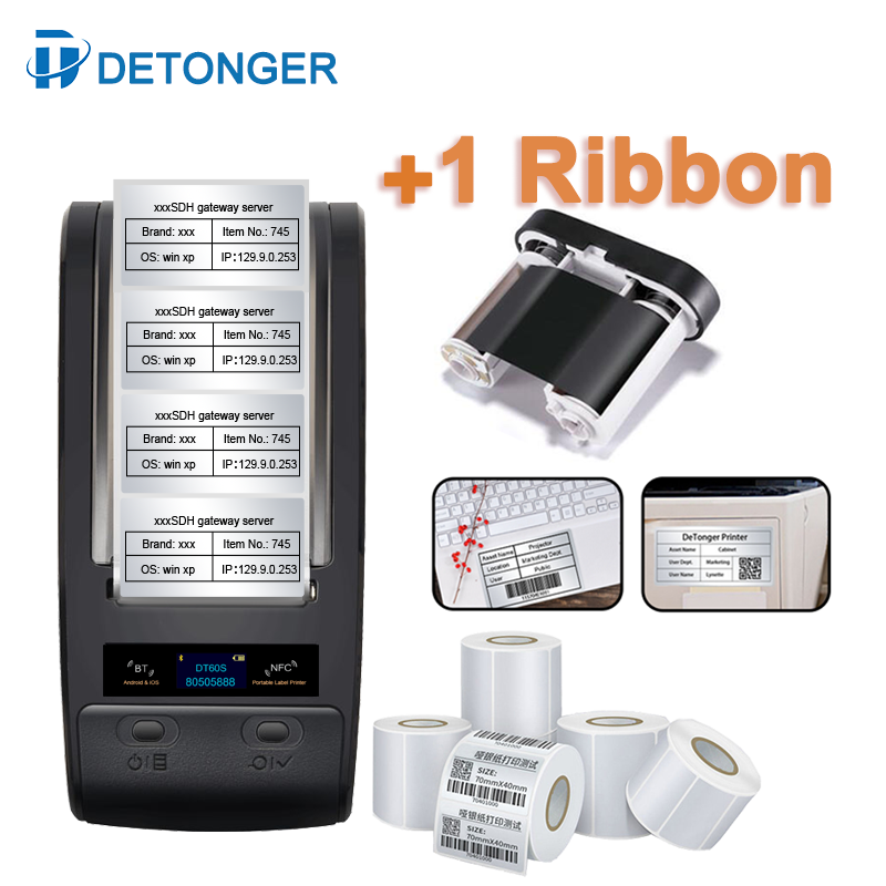 DETONGER 휴대용 열전사 인쇄기, 리본 PET 고 - Commercial Ribbon Printing Machine 리뷰 및 가격