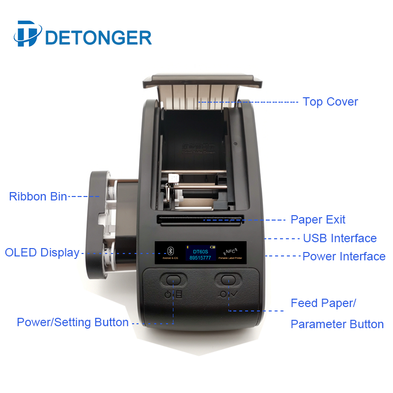 DETONGER 휴대용 열전사 인쇄기, 리본 PET 고 - Commercial Ribbon Printing Machine 리뷰 및 가격
