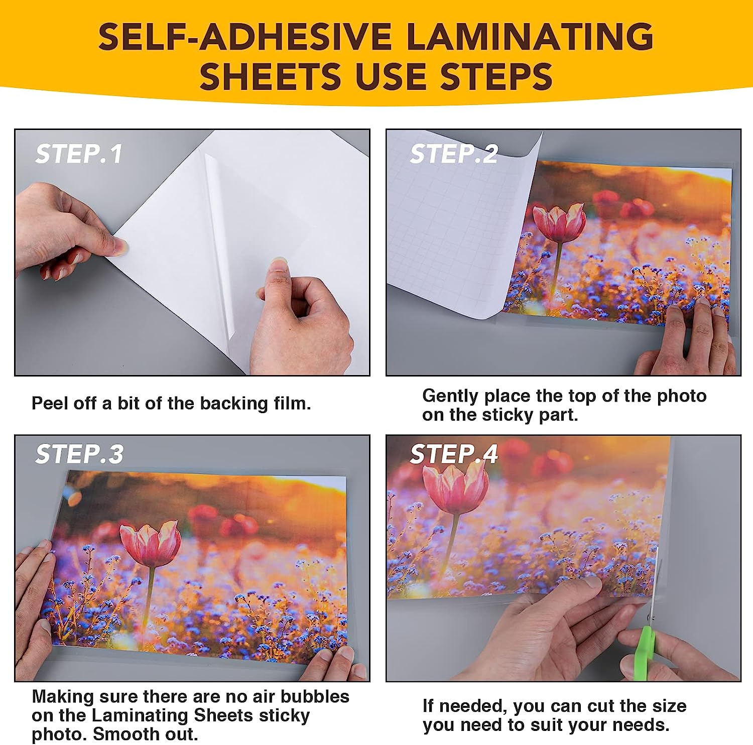20매 - A4 크기: 8.3x11.7 인치 투명 홀로 - Laminator Cold Roll 리뷰 및 가격