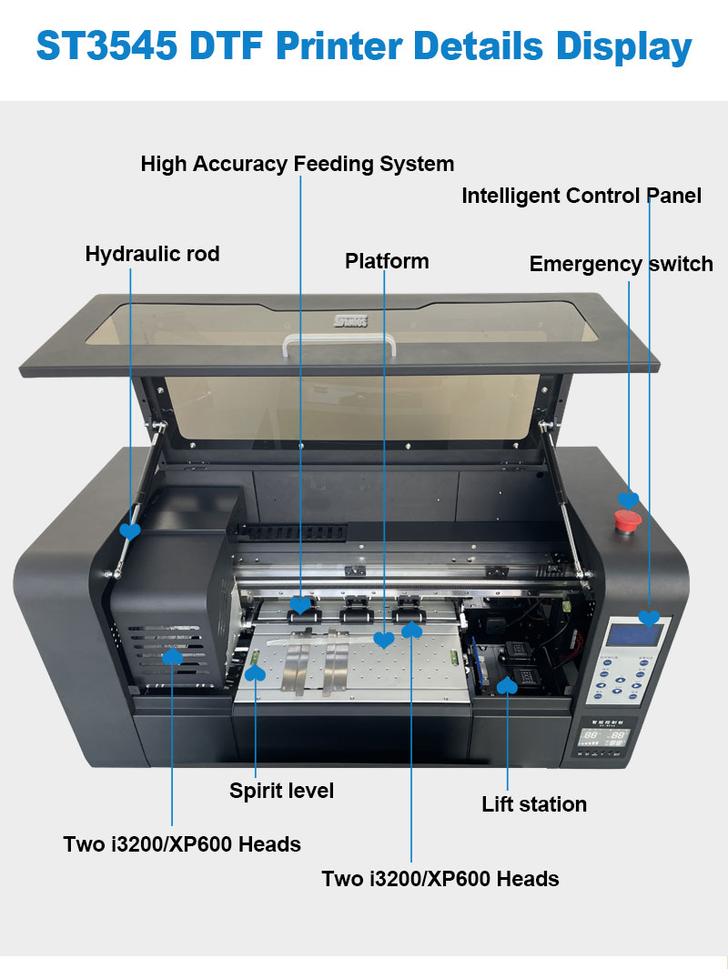 산업용 a3 dtf 프린터 애완 동물 필름 열 전달 인 - Commercial Printing Machine For Clothes 리뷰 및 가격
