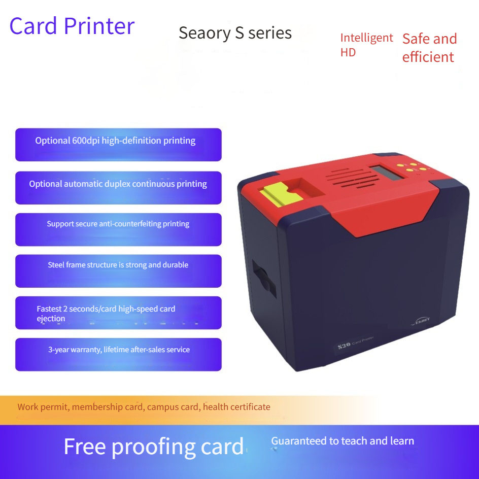 ID PVC 카드 프린터 기계 매뉴얼 단면 직접 인쇄, - Commercial Ribbon Printing Machine 리뷰 및 가격