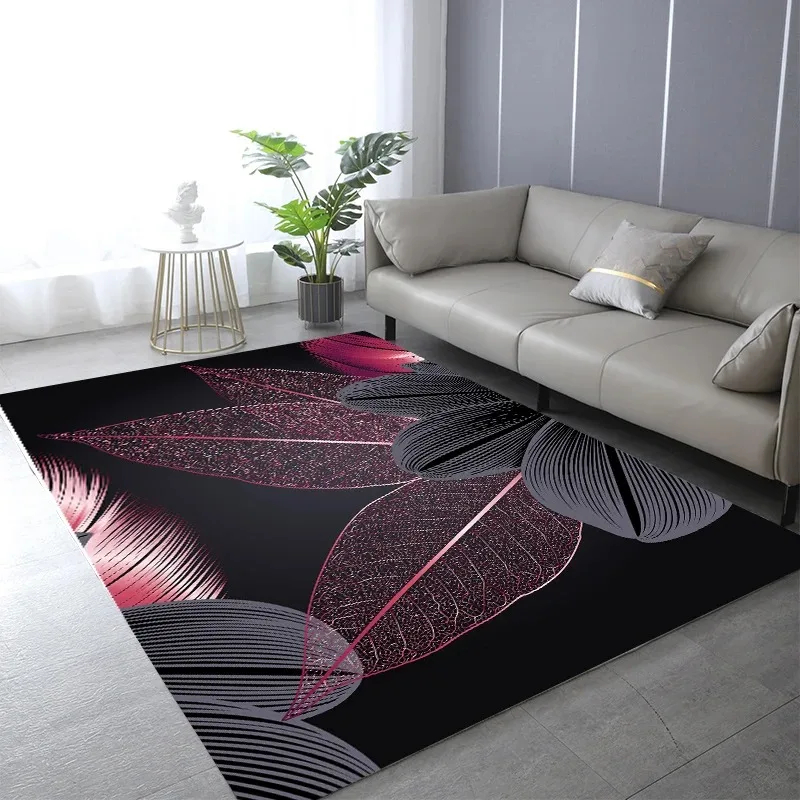 추상적인 검정색 황금색 식물 잎 카펫 아트 프린트 디자 - Commercial Printing And Design 리뷰 및 가격