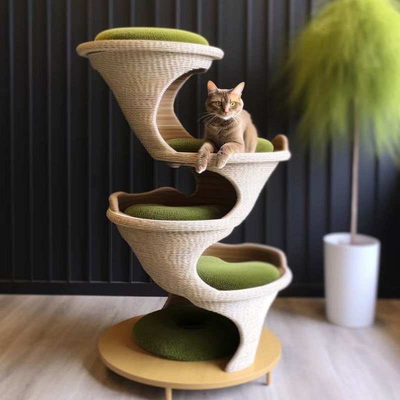모던 캣 아파트 하우스, 3D 프린팅된 고급 고양이 침 - Commercial Printing House 리뷰 및 가격