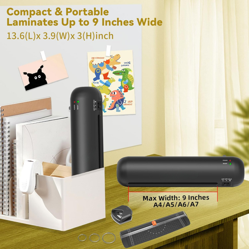 9인치 휴대용 열 라미네이터, 냉온 모드 지원, A4  - Laminator Cold Roll 리뷰 및 가격